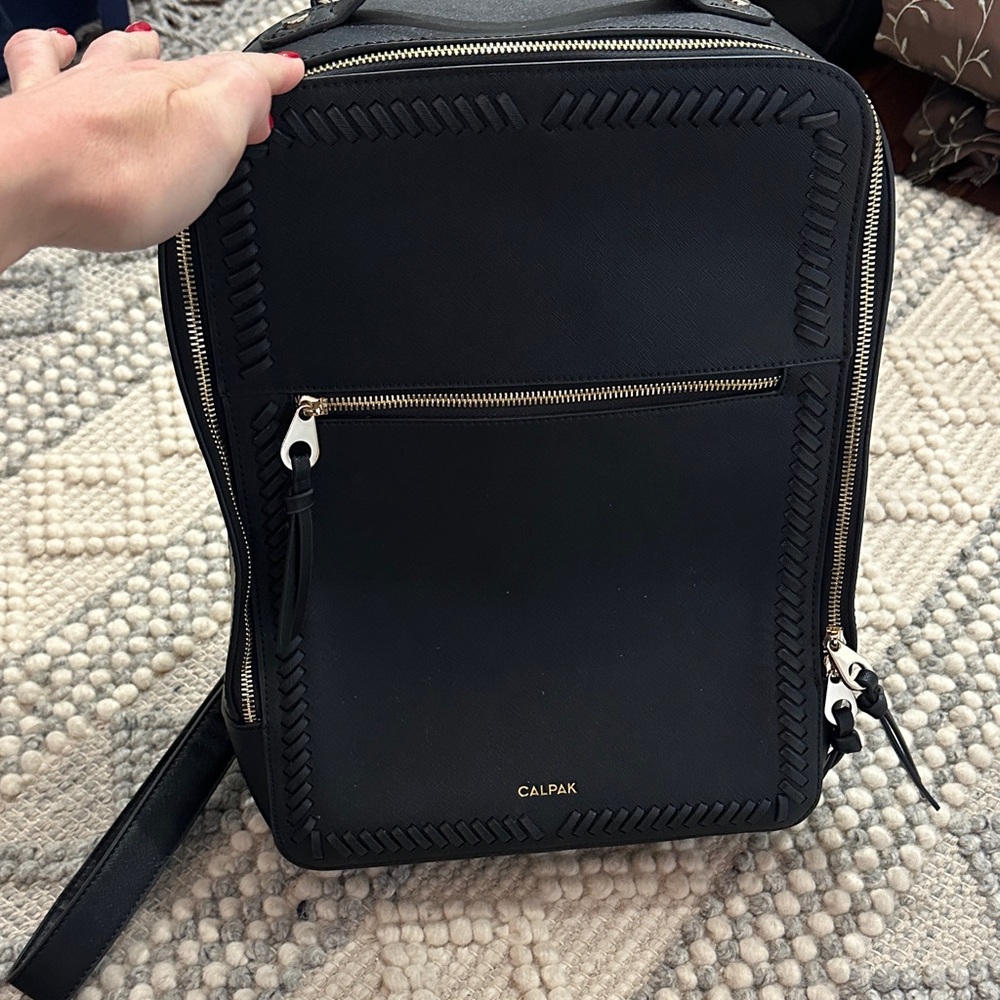 CALPAK 15 inch Laptop Backpack in Gunmetal Black